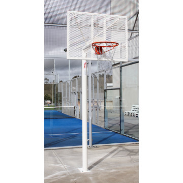 Juego Canastas Antivandalicas Minibasket New Tubo 114 Mm Lacada -Incluye Aros, Redes Y Tableros-