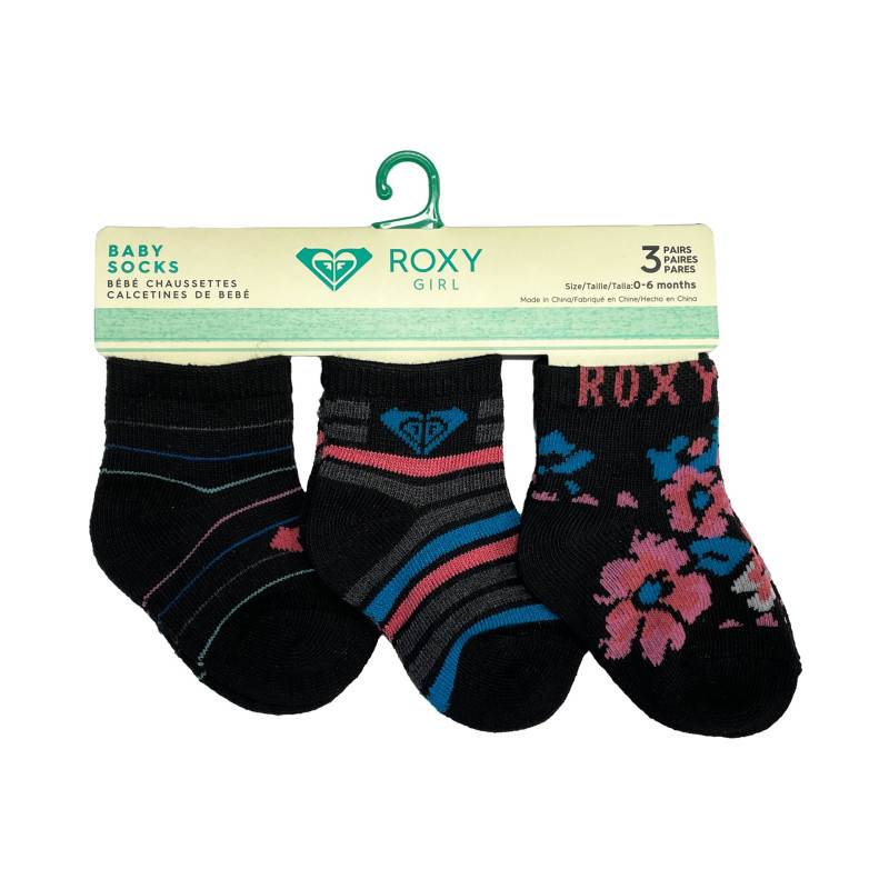 Pack 3 Calcetines Bebé Roxy Inside Spark Logo 66094T