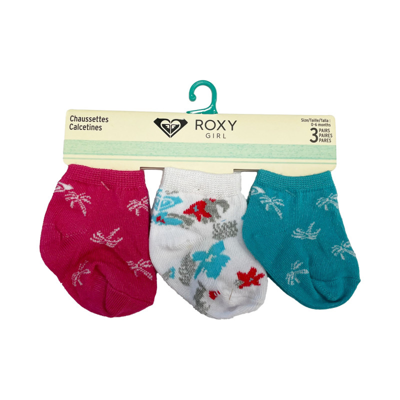 Pack 3 Calcetines Bebé Roxy Inside Spark Logo 7A507T