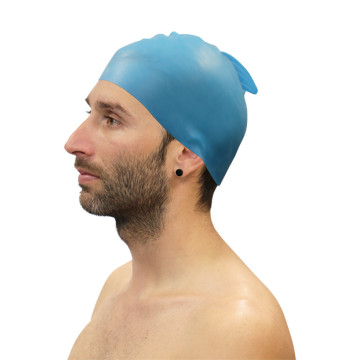 Gorro Natación Silicona Con Aleta Softee